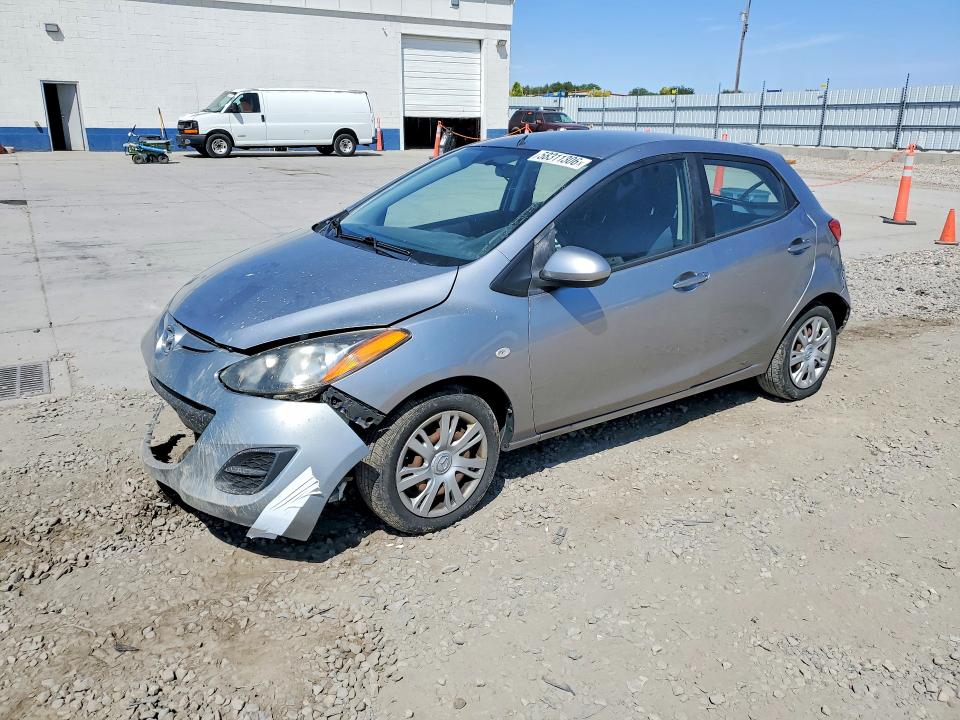 2011 Mazda 2 VIN JM1DE1HZ9B0125612 COPART salvage auction — FRONT END, Ut - Salvage Certificate, sold $350 on 2026-07-27 (photo 1)
