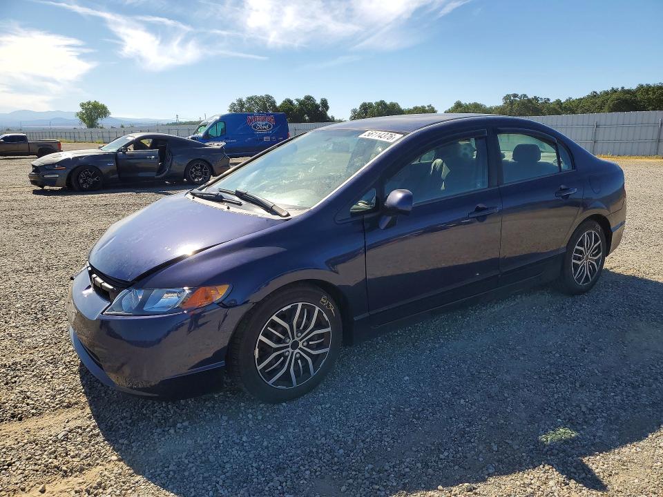 2007 Honda Civic VIN 1HGFA16537L116738 COPART salvage auction — FRONT END, Ca - Salvage Certificate, sold $250 on 2026-07-02 (photo 1)