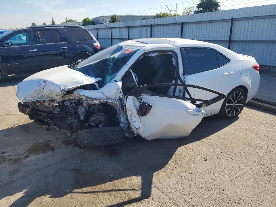 2017 Toyota Corolla VIN 5YFBURHE4HP638206 COPART salvage auction — FRONT END, Ca - Salvage Certificate, sold $675 on 2026-07-31 (photo 1)