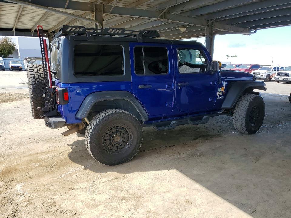 2018 Jeep Wrangler unlimited VIN 1C4HJXDNXJW331973 COPART salvage auction — FRONT END, CA - SALVAGE CERTIFICATE, sold $10,700 on 2026-07-16 (photo 3)