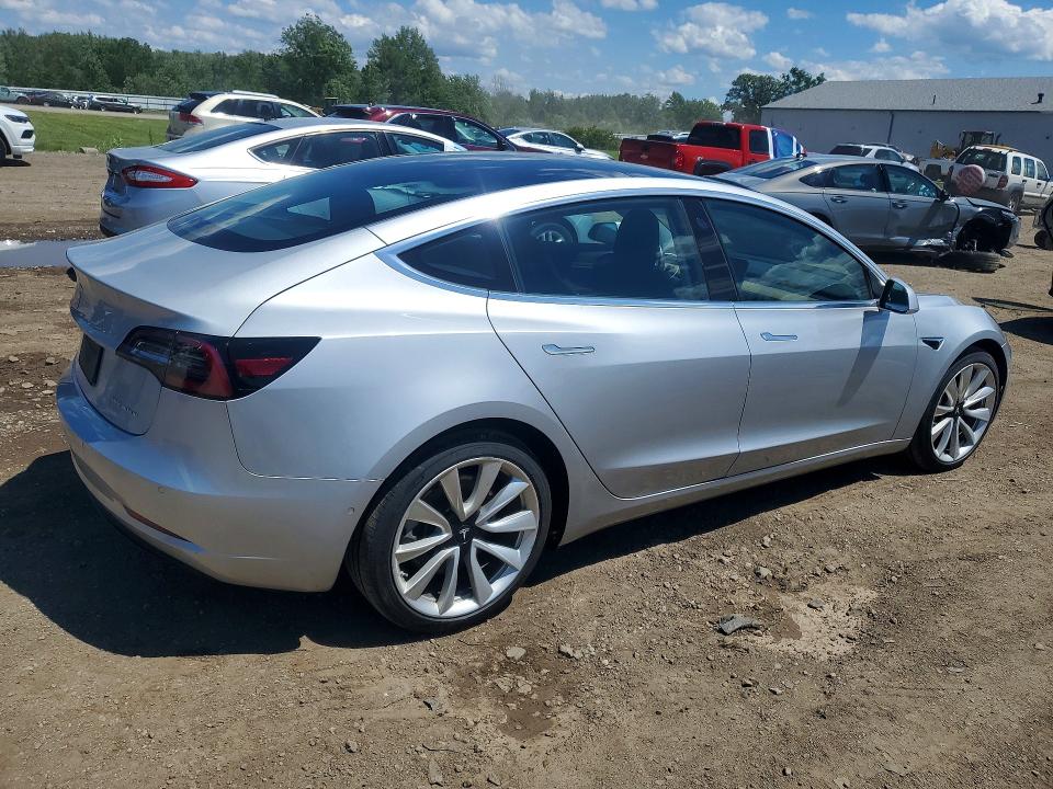 2018 Tesla Model 3 VIN 5YJ3E1EB5JF087654 COPART salvage auction — HAIL, Oh - Cert Of Title-Salvage, sold $7,700 on 2026-07-02 (photo 3)