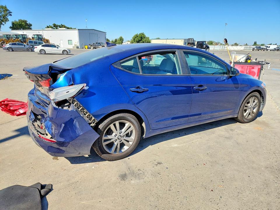 2017 Hyundai Elantra VIN 5NPD84LFXHH049173 COPART salvage auction — REAR END, Ca - Salvage Certificate, sold $1,600 on 2026-07-27 (photo 3)