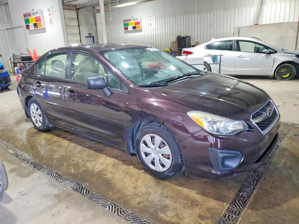 2012 Subaru Impreza VIN JF1GJAA6XCH020238 COPART salvage auction — REAR END, Pa - Certificate Of Salvage, sold $750 on 2026-07-06 (photo 4)