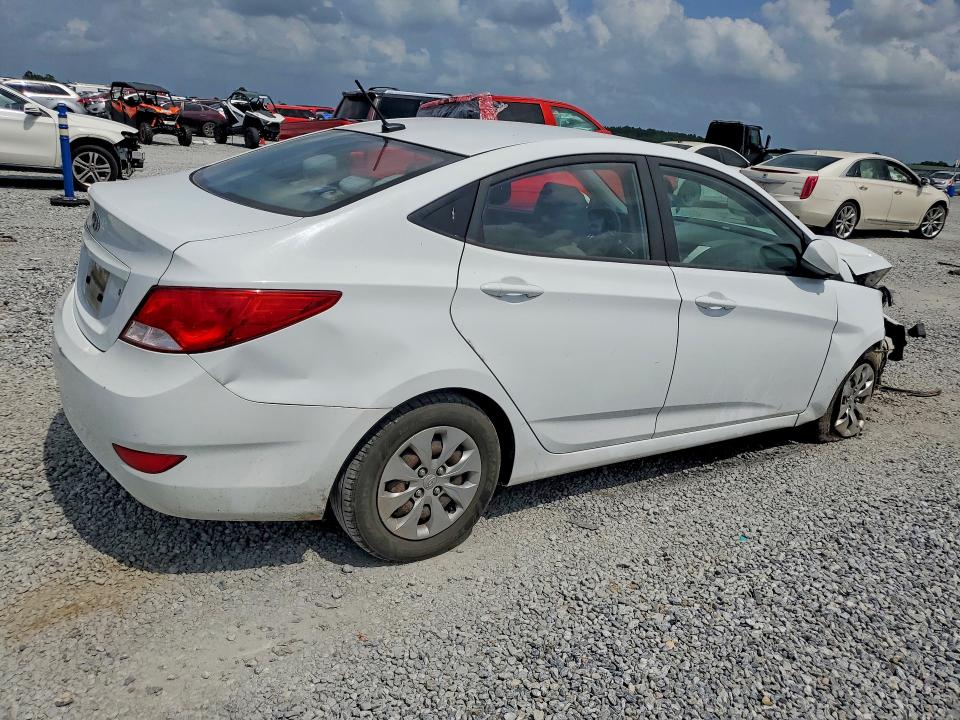2017 Hyundai Accent VIN KMHCT4AE1HU290089 COPART salvage auction — FRONT END, TX - SALVAGE VEHICLE TITLE, sold $500 on 2026-07-27 (photo 3)