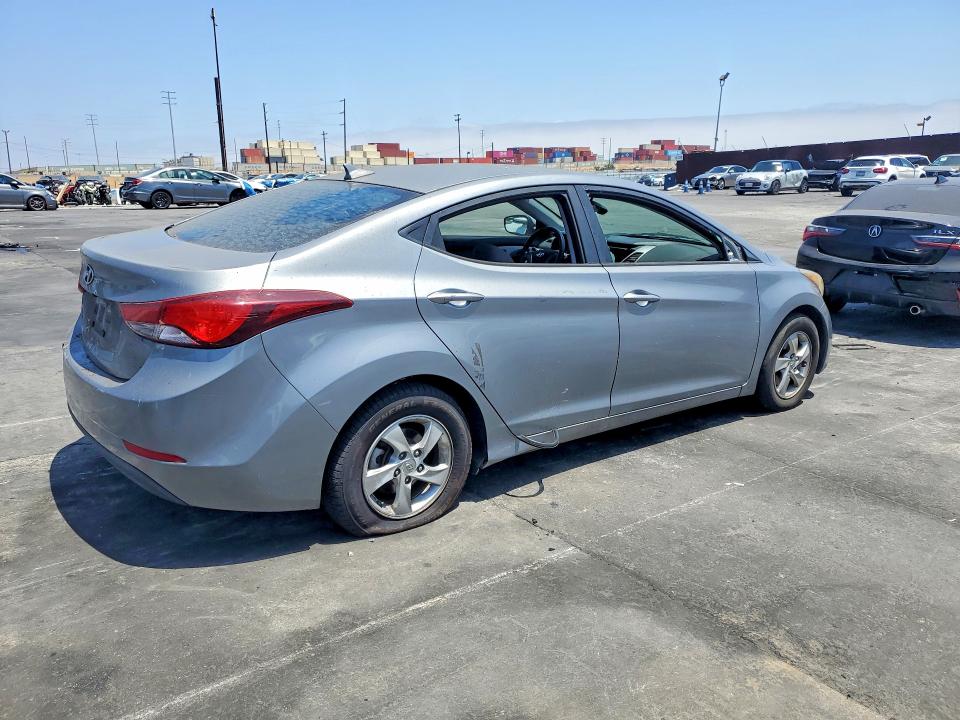2014 Hyundai Elantra VIN KMHDH4AE0EU147524 COPART salvage auction — VANDALISM, Ca - Salvage Certificate, sold $300 on 2026-07-22 (photo 3)