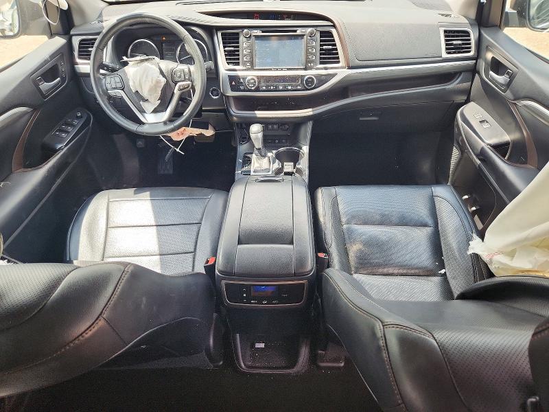 2018 Toyota Highlander VIN 5TDDZRFH8JS819393 COPART salvage auction — FRONT END, Il - Salvage Certificate, sold $250 on 2026-07-21 (photo 8)