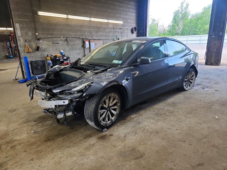 2022 Tesla Model 3 VIN 5YJ3E1EB1NF192620 COPART salvage auction — FRONT END, Ny - Mv-907A Salvage Certificate, sold $3,200 on 2026-07-06 (photo 1)