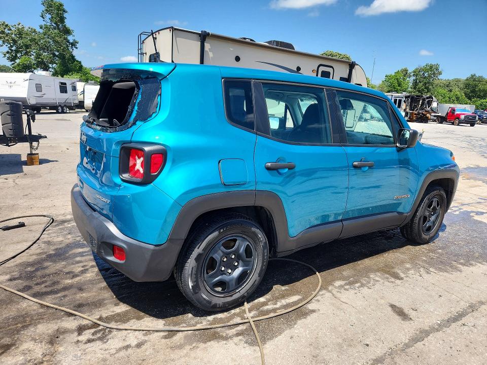 2021 Jeep Renegade VIN ZACNJCAB5MPM19334 COPART salvage auction — HAIL, MO - SALVAGE CERTIFICATE OF TITLE, sold $2,000 on 2026-07-29 (photo 3)