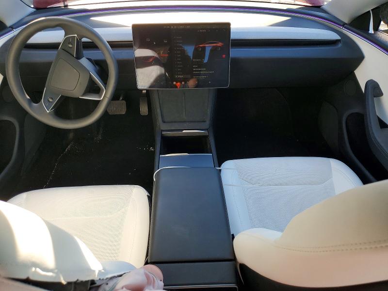 2025 Tesla Model 3 VIN 5YJ3E1EB6SF921528 COPART salvage auction — REAR END, Co - Salvage Title, sold $350 on 2026-07-28 (photo 8)