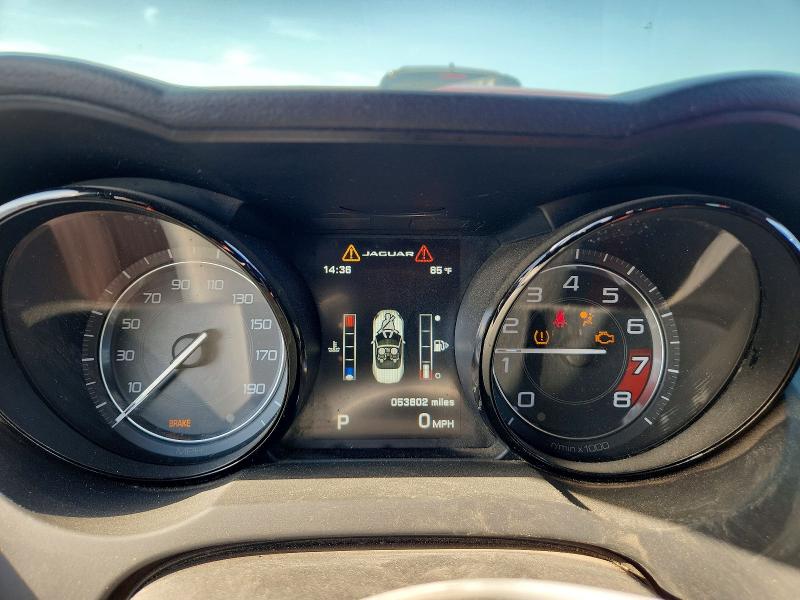 2014 Jaguar F-type VIN SAJWA6FC3E8K08170 COPART salvage auction — FRONT END, Tx - Salvage Vehicle Title, sold $4,800 on 2026-07-30 (photo 9)