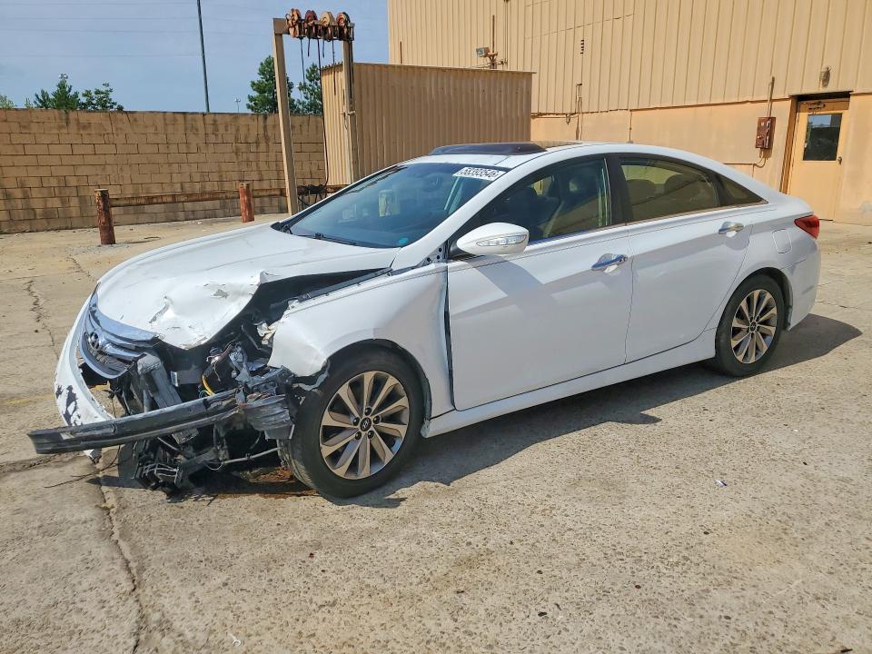 2014 Hyundai Sonata VIN 5NPEC4AB1EH923196 COPART salvage auction — FRONT END, Sc - Cert Of Title-Salvage, sold $150 on 2026-07-31 (photo 1)