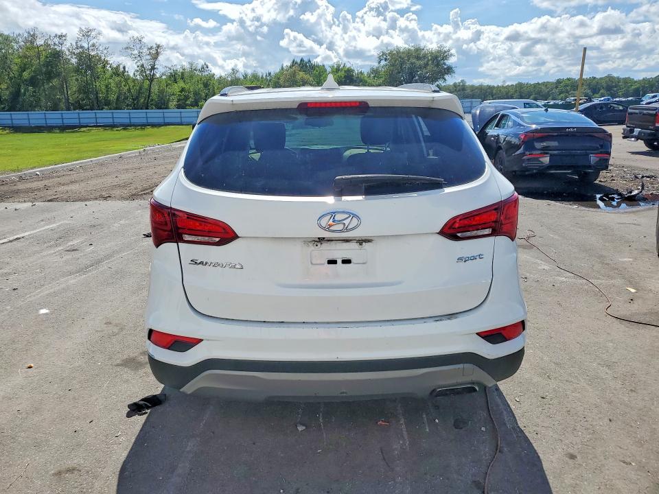 2017 Hyundai Santa fe VIN 5XYZU3LB8HG396016 COPART salvage auction — FRONT END, FL - CERTIFICATE OF TITLE, sold $2,950 on 2026-07-07 (photo 6)