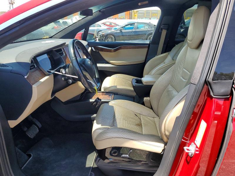 2017 Tesla Model x VIN 5YJXCBE27HF034851 COPART salvage auction — FRONT END, Ca - Salvage Certificate, sold $3,600 on 2026-07-28 (photo 7)
