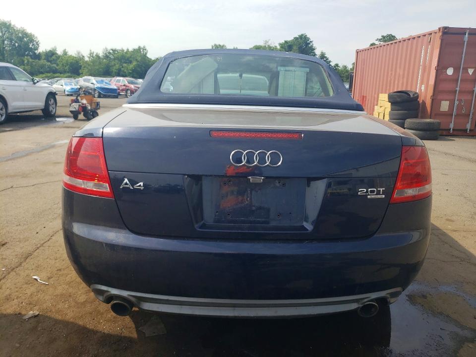 2009 Audi A4 VIN WAUDF48H89K005804 COPART salvage auction — SIDE, CT - CERT OF TITLE-SALVAGE, sold $450 on 2026-07-10 (photo 6)
