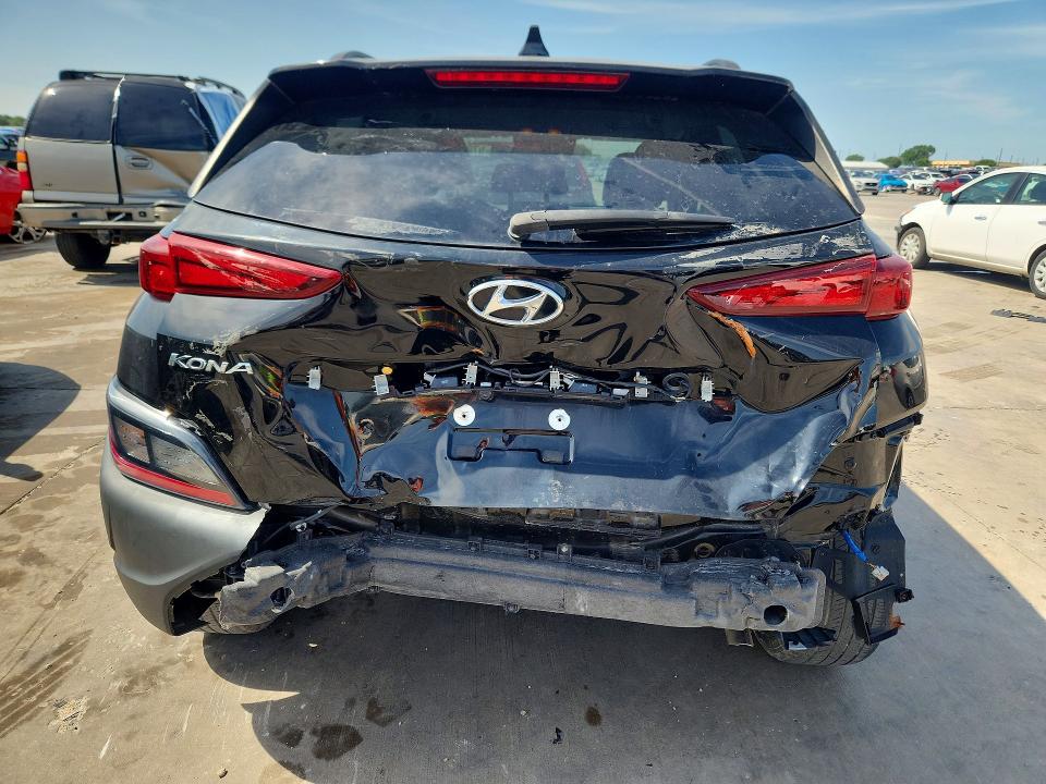 2022 Hyundai Kona VIN KM8K62AB9NU881764 COPART salvage auction — REAR END, Tx - Certificate Of Title, sold $5,600 on 2026-07-23 (photo 6)
