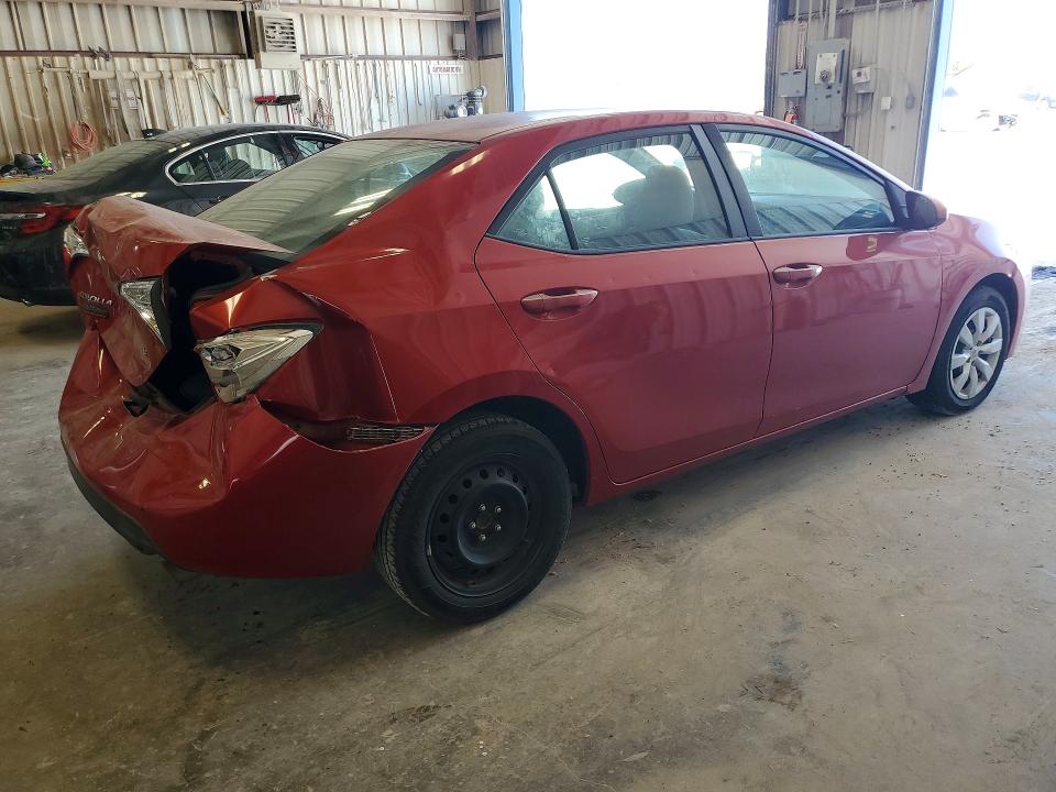 2015 Toyota Corolla VIN 5YFBURHE4FP255346 COPART salvage auction — REAR END, Tx - Salvage Vehicle Title, sold $150 on 2026-07-24 (photo 3)