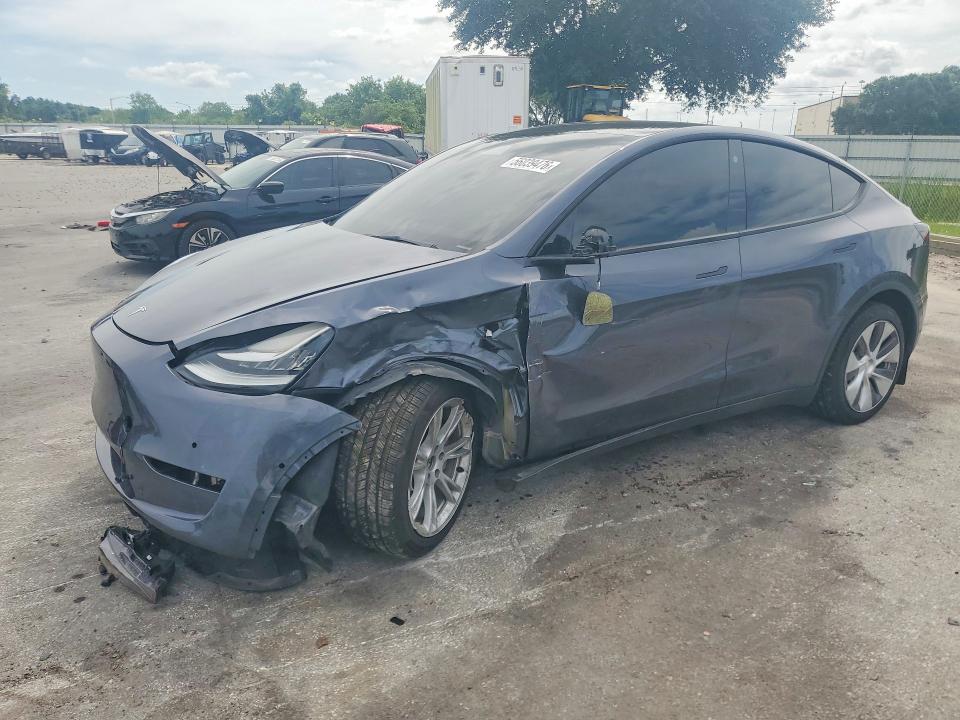 2022 Tesla Model y VIN 7SAYGDEE1NA003282 COPART salvage auction — FRONT END, Fl - Certificate Of Destruction, sold $10,900 on 2026-07-14 (photo 1)