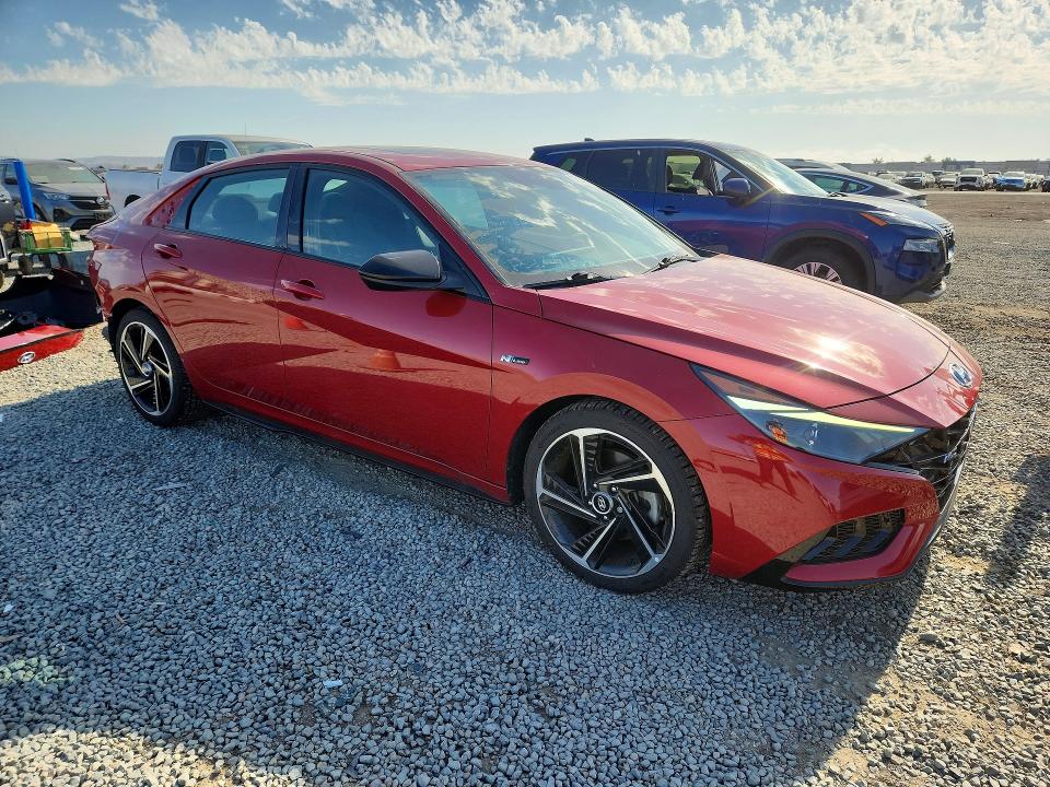 2023 Hyundai Elantra VIN KMHLR4AF7PU380675 COPART salvage auction — REAR END, Ca - Salvage Certificate, sold $5,500 on 2026-07-24 (photo 4)
