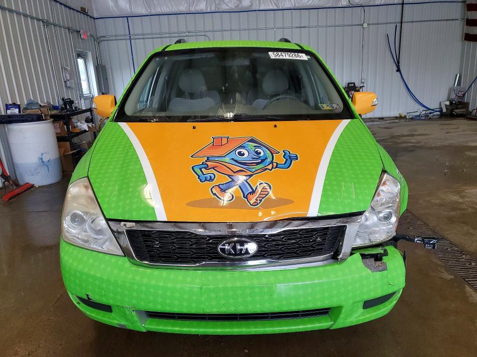 2012 Kia SEDONA VIN KNDMG4C7XC6502545 COPART salvage auction — FRONT END, Pa - Certificate Of Salvage, sold $525 on 2026-07-22 (photo 5)