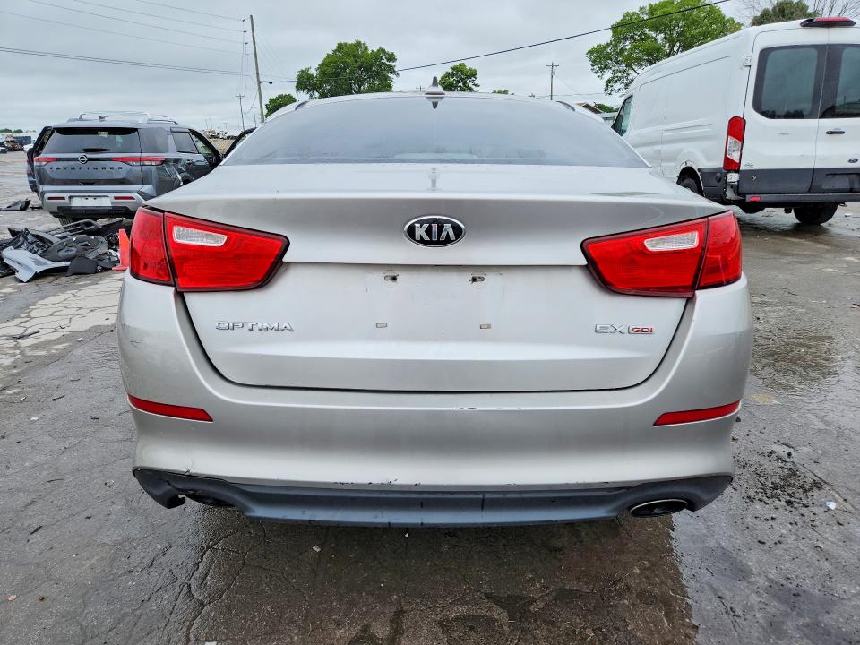 2015 Kia Optima VIN 5XXGN4A78FG395233 COPART salvage auction — FRONT END, Tn - Salvage Certificate, sold $150 on 2026-07-13 (photo 6)