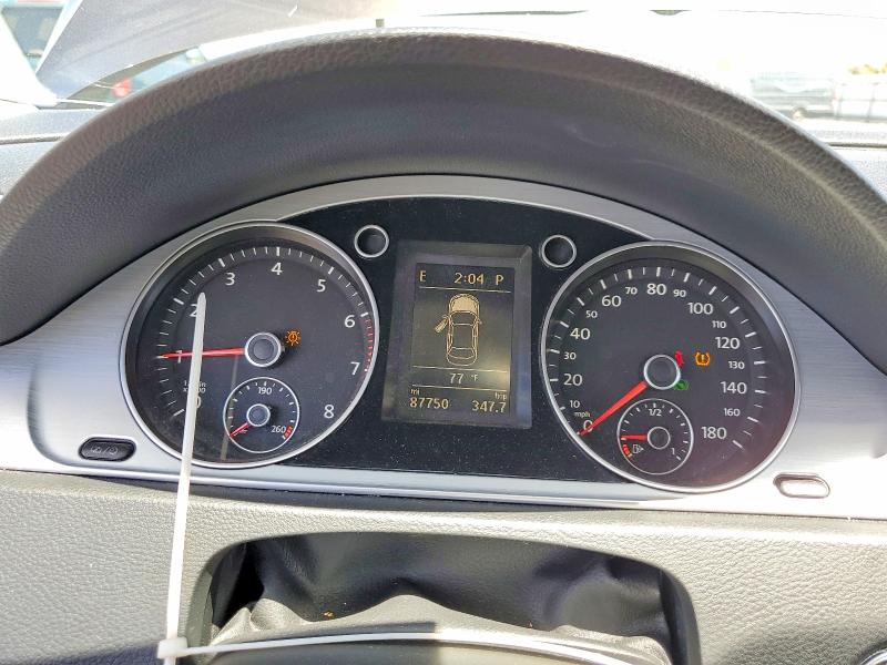 2013 Volkswagen Cc VIN WVWBP7AN0DE523566 COPART salvage auction — FRONT END, CA - SALVAGE CERTIFICATE, sold $675 on 2026-07-22 (photo 9)