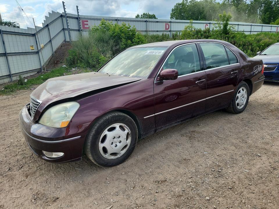 2001 Lexus Ls 430 VIN JTHBN30F810019556 COPART salvage auction — FRONT END, Mi - Certificate Of Title, sold $250 on 2026-07-29 (photo 1)