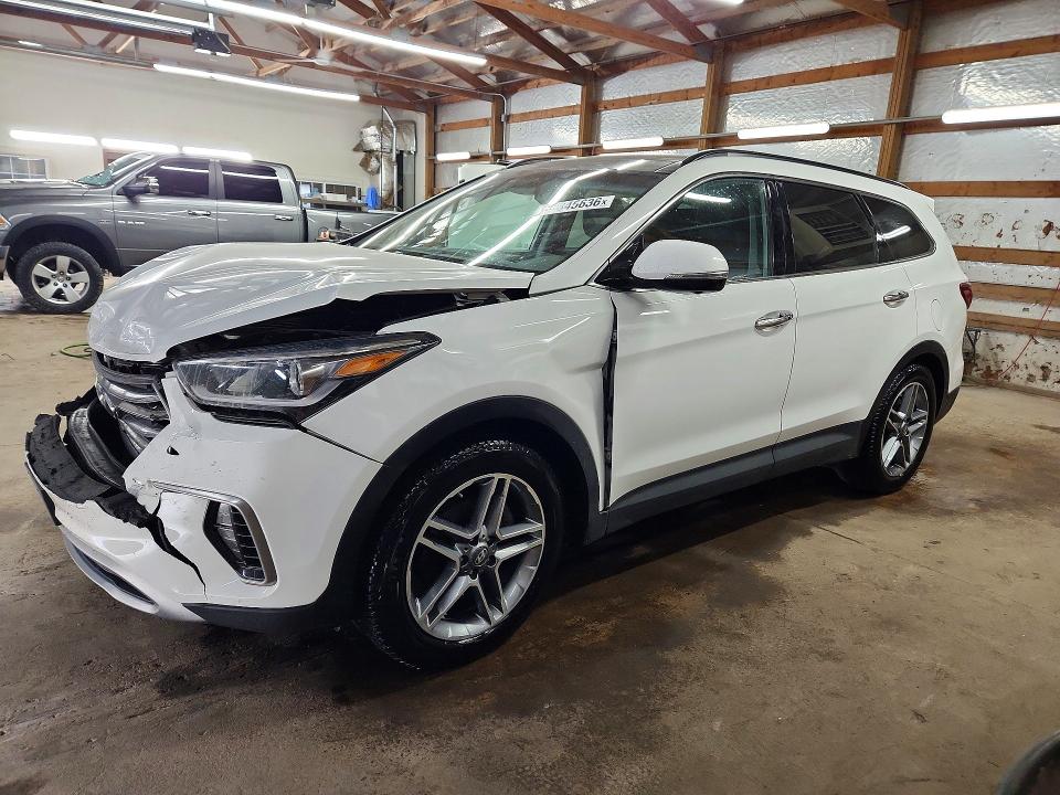 2018 Hyundai Santa fe VIN KM8SR4HF2JU258685 COPART salvage auction — FRONT END, Il - Salvage Certificate, sold $3,000 on 2026-07-27 (photo 1)