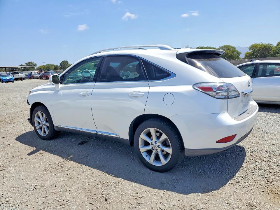 2011 Lexus Rx 350 VIN JTJZK1BA7B2411350 COPART salvage auction — FRONT END, Ca - Salvage Certificate, sold $4,050 on 2026-07-31 (photo 2)