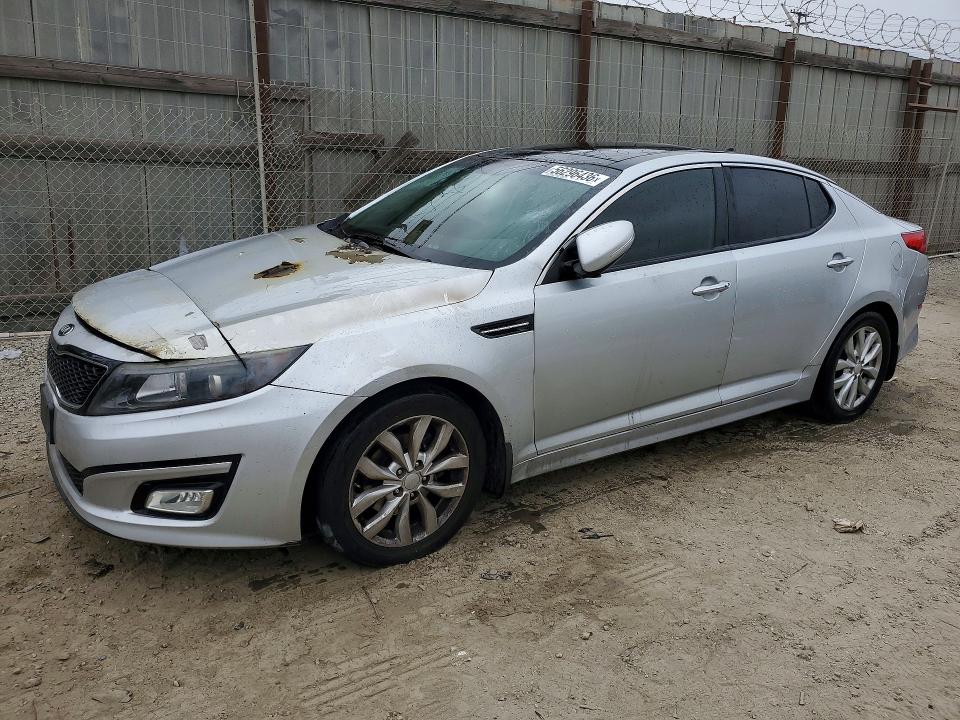 2015 Kia Optima VIN 5XXGN4A72FG447598 COPART salvage auction — Burn Engine, Ca - Salvage Certificate, sold $300 on 2026-07-20 (photo 1)