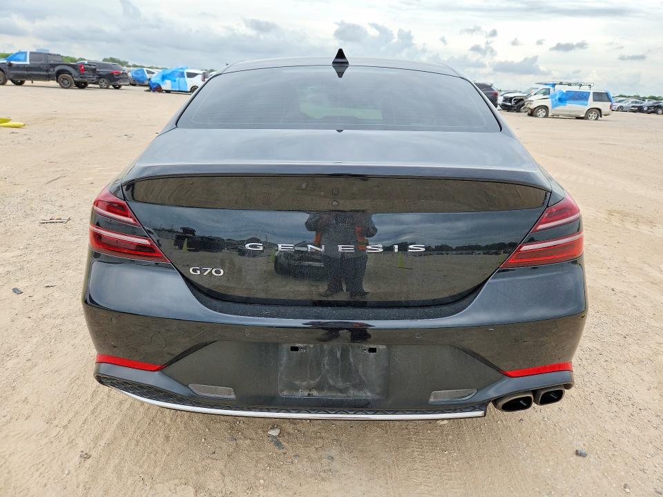2022 Genesis G70 VIN KMTG34TA5NU103725 COPART salvage auction — FRONT END, TX - SALVAGE VEHICLE TITLE (P), sold $3,850 on 2026-07-16 (photo 6)