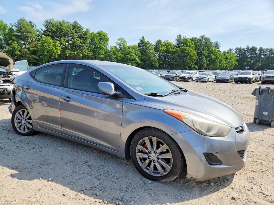 2011 Hyundai Elantra VIN KMHDH4AE1BU080573 COPART salvage auction — REAR END, Ma - Cert Of Title-Reconstrctd Coll, sold $425 on 2026-07-02 (photo 4)