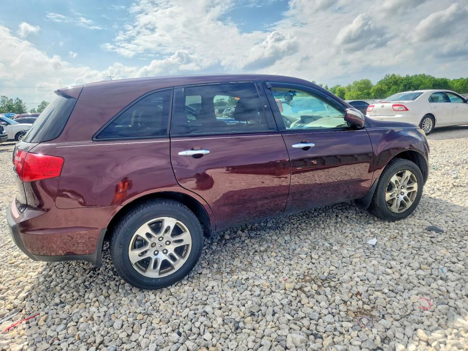 2009 Acura Mdx VIN 2HNYD28689H519604 COPART salvage auction — REAR END, Mi - Certificate Of Title, sold $875 on 2026-07-09 (photo 3)