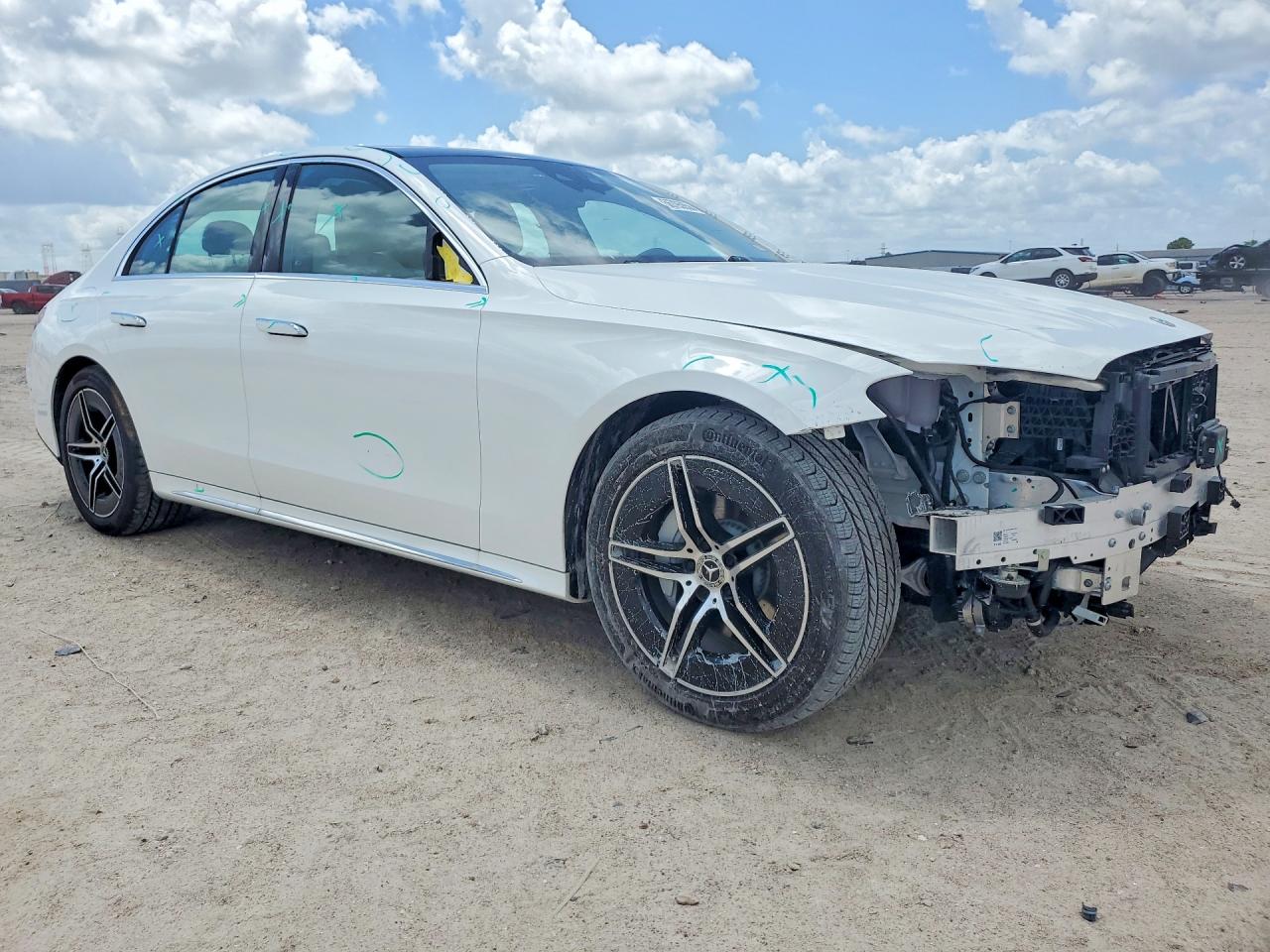 2026 Mercedes-Benz E-Class VIN W1KLF4GB2TA229343 COPART salvage auction — Front End, TX - SALVAGE VEHICLE TITLE, sold $38,750 on 2026-06-30 (photo 4)
