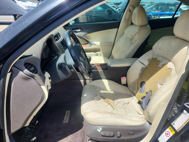 2011 Lexus Is VIN JTHBE5C29B5026704 COPART salvage auction — REAR END, Tx - Certificate Of Title (P), sold $225 on 2026-07-27 (photo 7)
