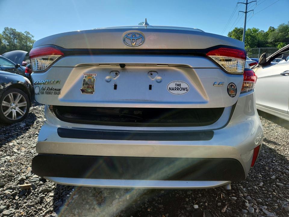 2021 Toyota Corolla VIN 5YFEPMAE8MP264596 COPART salvage auction — REAR END, Md - Cert Of Salvage > 75% Damage, sold $4,050 on 2026-07-31 (photo 6)