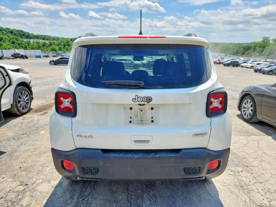 2018 Jeep Renegade VIN ZACCJBBB4JPG75558 COPART salvage auction — FRONT END, Md - Cert Of Salvage > 75% Damage, sold $1,500 on 2026-08-07 (photo 6)