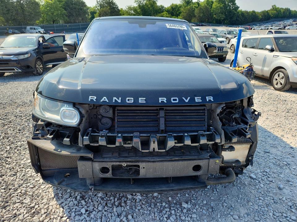 2016 Land rover RANGE ROVER VIN SALWR2KF0GA106720 COPART salvage auction — FRONT END, Tn - Salvage Certificate, sold $4,100 on 2026-07-23 (photo 5)