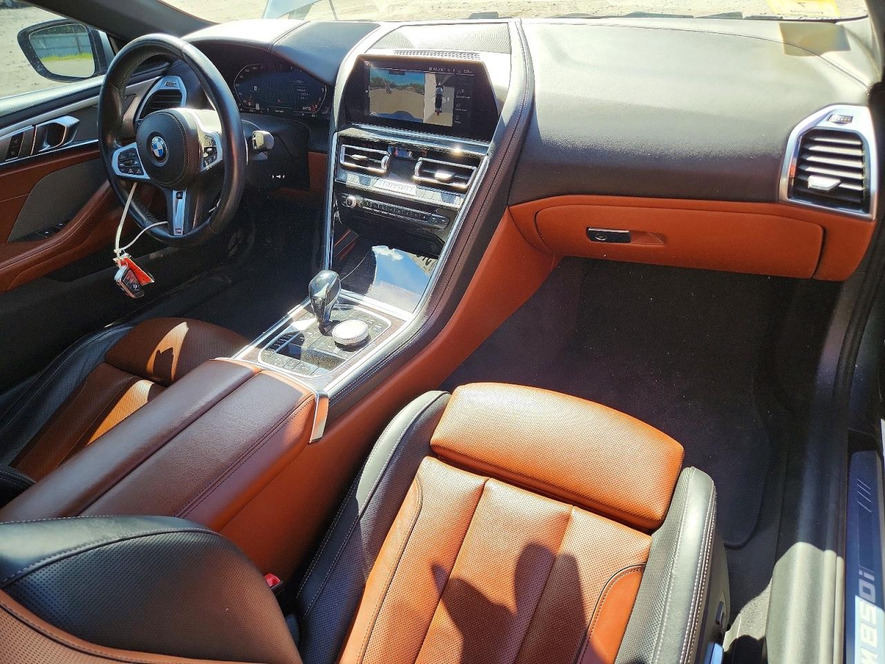 2021 BMW M850i xDrive VIN WBAFY4C06MCG49943 COPART salvage auction — Front End, MA - CERT OF TITLE-SALVAGE, sold $19,300 on 2026-07-23 (photo 8)