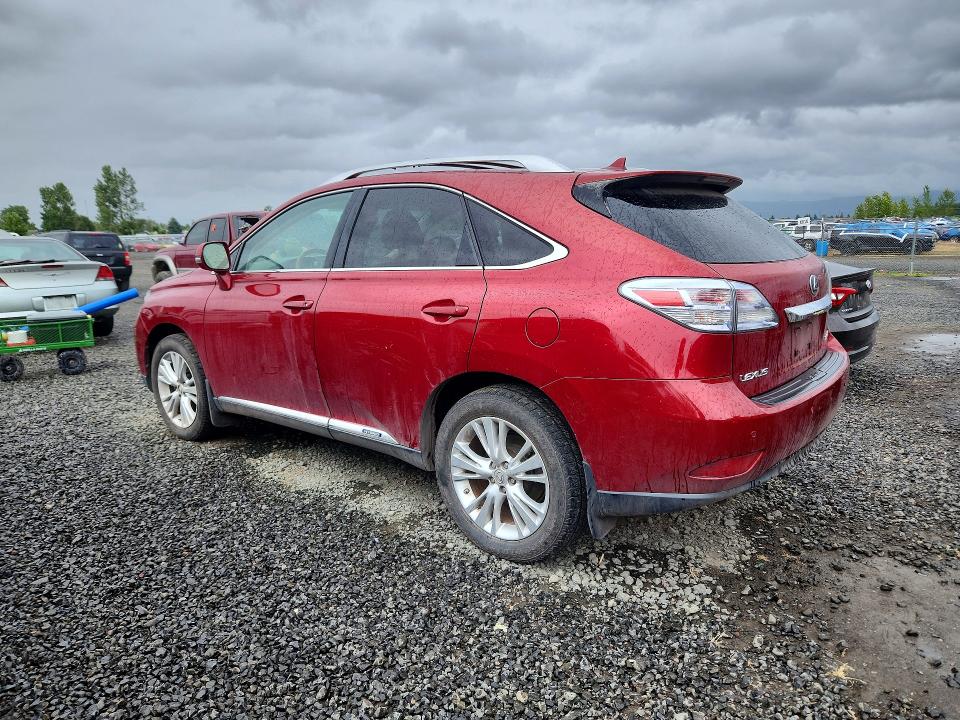 2010 Lexus Rx 450h VIN JTJBC1BA7A2026979 COPART salvage auction — MECHANICAL, Or - Certificate Of Title, sold $2,950 on 2026-07-08 (photo 2)