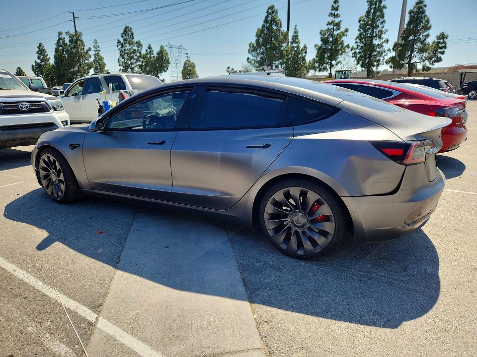 2021 Tesla Model 3 VIN 5YJ3E1EC8MF025047 COPART salvage auction — FRONT END, Salvage Title, sold $5,800 on 2026-08-20 (photo 2)