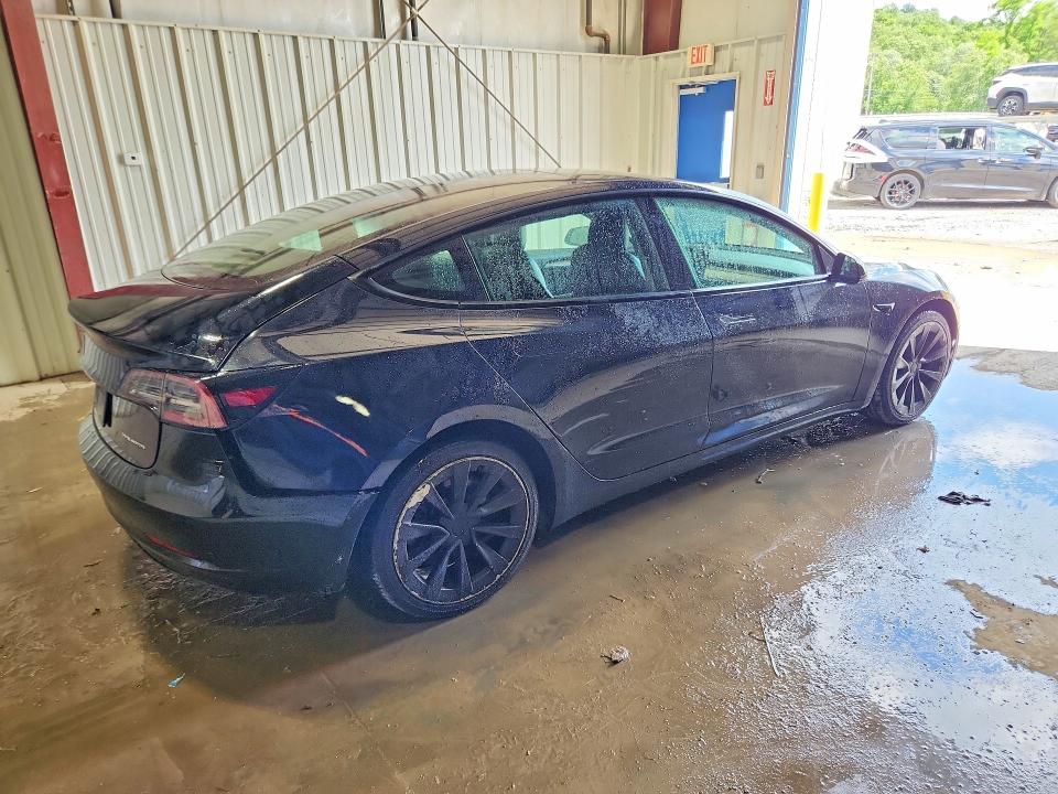2022 Tesla Model 3 VIN 5YJ3E1EB9NF304936 COPART salvage auction — REAR END, Il - Certificate Of Title, sold $9,800 on 2026-07-06 (photo 3)
