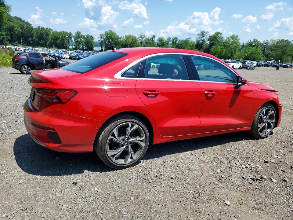 2022 Audi A3 VIN WAUGUDGY2NA023901 COPART salvage auction — FRONT END, Ny - Mv-907A Salvage Certificate, sold $11,325 on 2026-07-26 (photo 3)