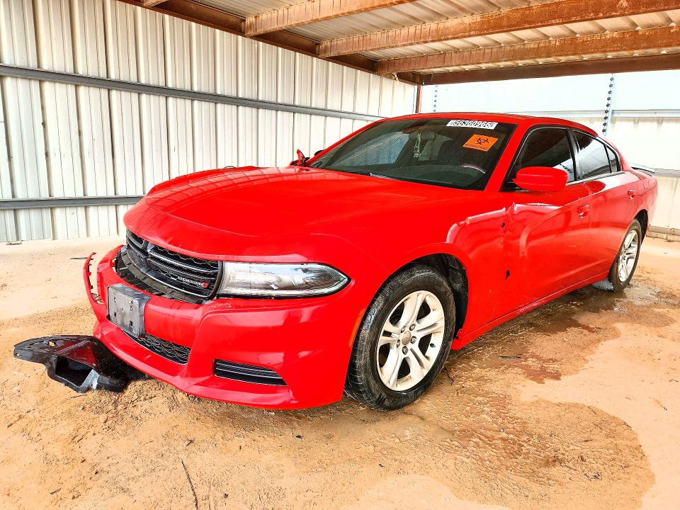 2019 Dodge Charger VIN 2C3CDXBG8KH673013 COPART salvage auction — FRONT END, TX - CERTIFICATE OF TITLE, sold $2,350 on 2026-07-07 (photo 1)