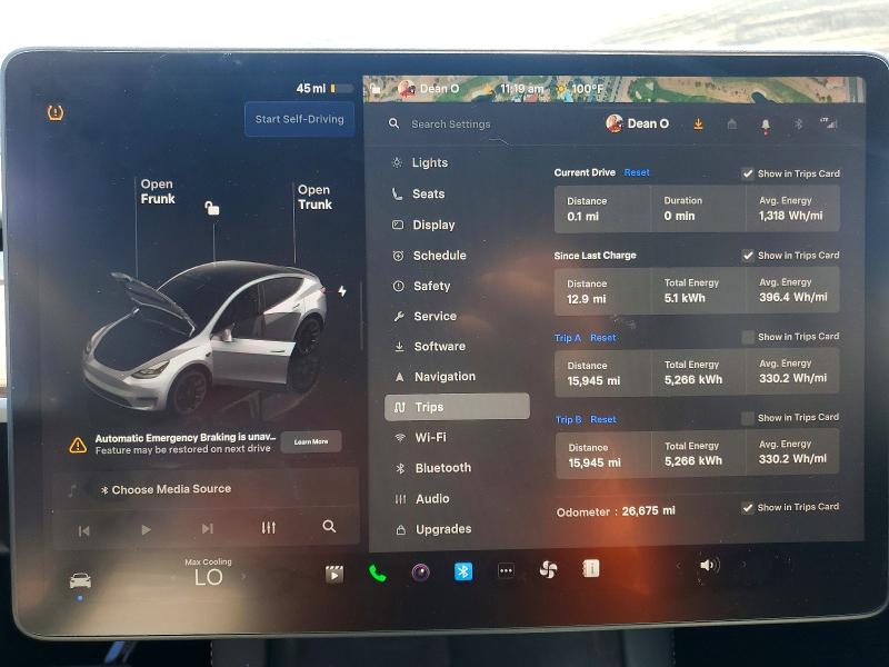 2025 Tesla VIN 7SAYGAEE0SF269020 COPART salvage auction — REAR END, Nv - Salvage Title, sold $13,800 on 2026-07-20 (photo 9)