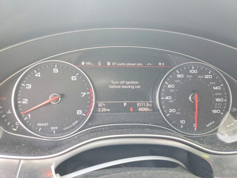 2018 Audi A6 VIN WAUG8AFC5JN056399 COPART salvage auction — FRONT END, Pa - Certificate Of Salvage, sold $7,400 on 2026-07-17 (photo 9)