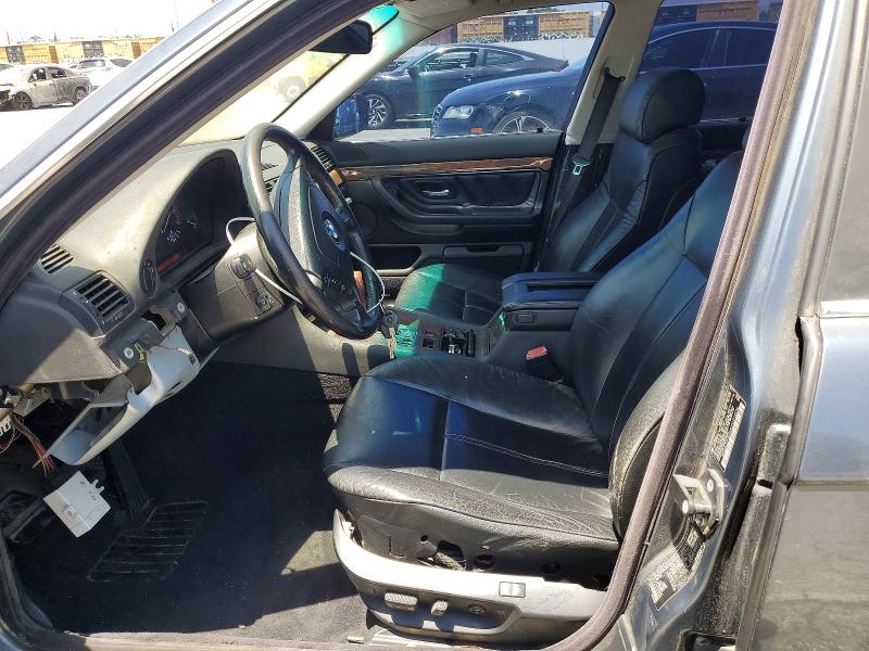 2000 BMW 7 series VIN WBAGH8349YDP13176 COPART salvage auction — MECHANICAL, In - Dis/Dlr/Exp Only Clean Title, sold $850 on 2026-07-21 (photo 7)