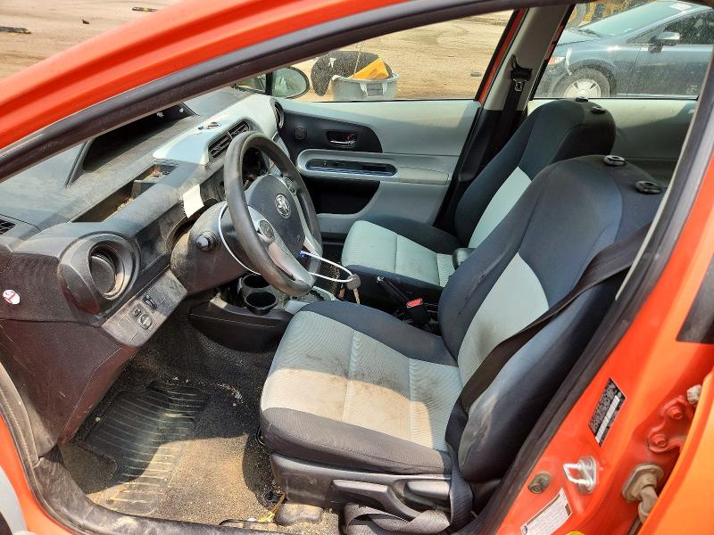 2012 Toyota Prius VIN JTDKDTB37C1029418 COPART salvage auction — REAR END, Co - Salvage Title, sold $275 on 2026-07-13 (photo 7)