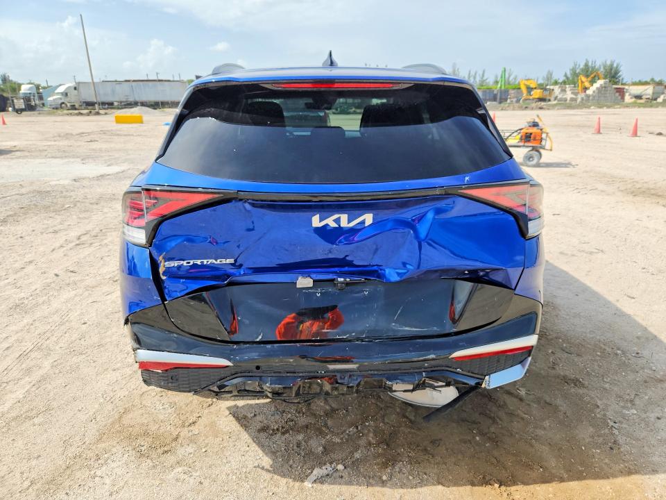 2024 Kia Sportage VIN 5XYK53DF5RG140952 COPART salvage auction — REAR END, Fl - Cert Of Title Slvg Rebuildable, sold $9,800 on 2026-07-09 (photo 6)