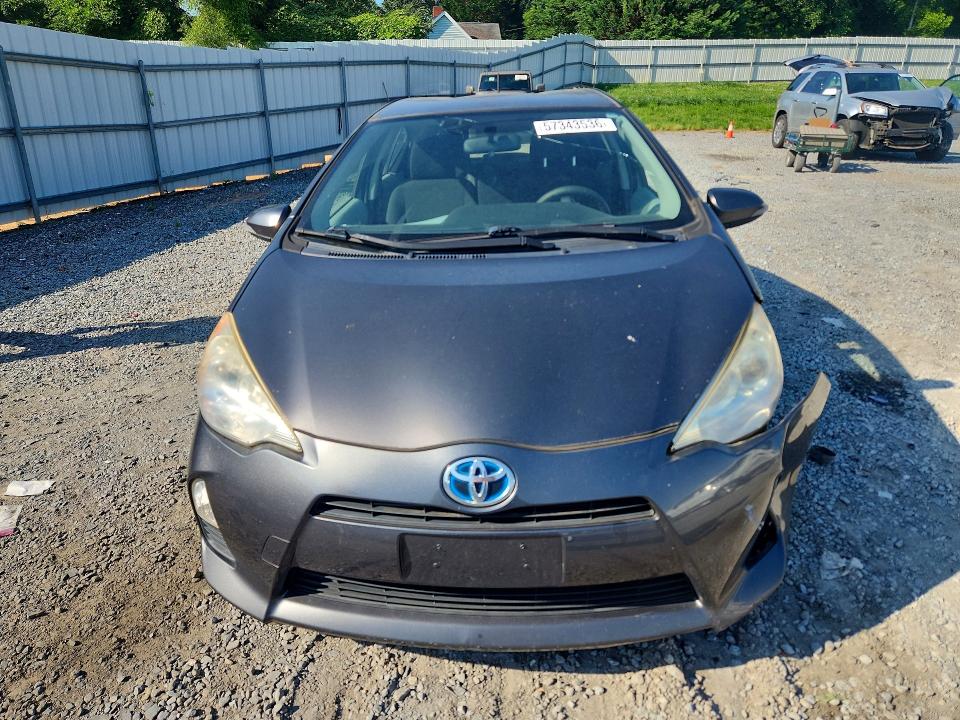 2012 Toyota Prius VIN JTDKDTB37C1008830 COPART salvage auction — FRONT END, Nc - Salvage Certificate Of Title, sold $475 on 2026-07-15 (photo 5)