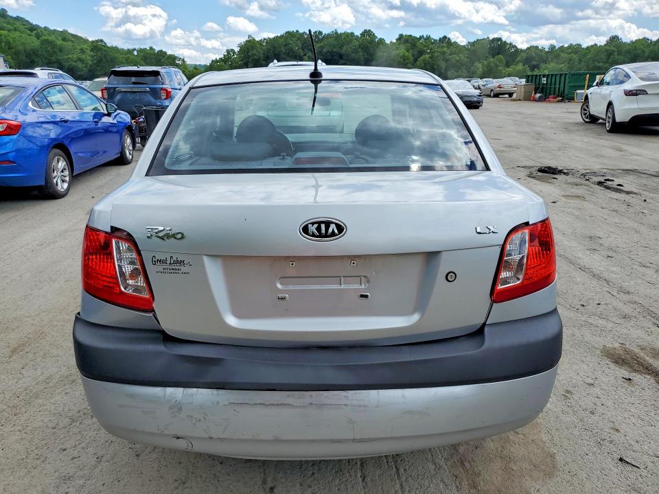 2009 Kia Rio VIN KNADE223796584619 COPART salvage auction — REAR END, PA - CERTIFICATE OF SALVAGE, sold $375 on 2026-07-02 (photo 6)